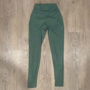 Set Active women’s luxform logo leggings size XS green blue athletic pants
